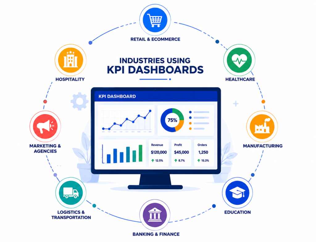 Industries Using KPI Dashboards